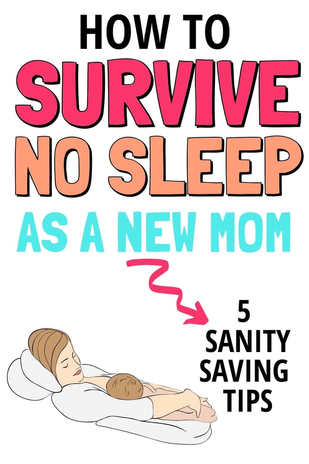 How to survive on no sleep as a new mom