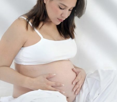 Pregnant woman in third trimester
